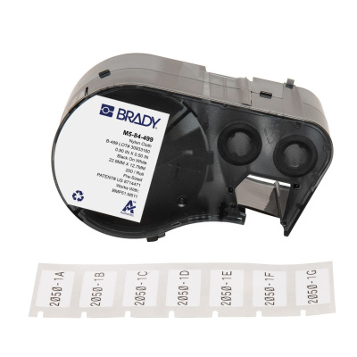 Brady M5-84-499 / 170929, 22.86 mm, Nylon, черно копиране / бял фон