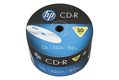 HP CD-R, CRE00070-3, 69300, 50-pack, 700MB, 52x, 80min., 12cm, bez možnosti potisku, bulk, pro archivaci dat