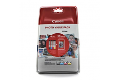 Canon CLI-571XL 0332C005 Bk+C+M+Y multipack оригинална касета + фотохартия 50x (10x15)
