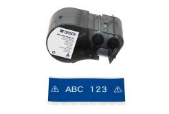 Brady M5C-1500-595-BL-WT / 170939, 38.10 mm x 7.62 m, Винил, бял печат / син фон