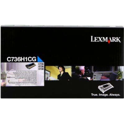 Lexmark C736H1CG лазурен (cyan) оригинален тонер