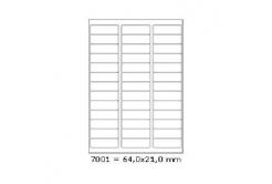 Самозалепващи етикети 64 x 21 mm, 39 етикети A4, 100 листа