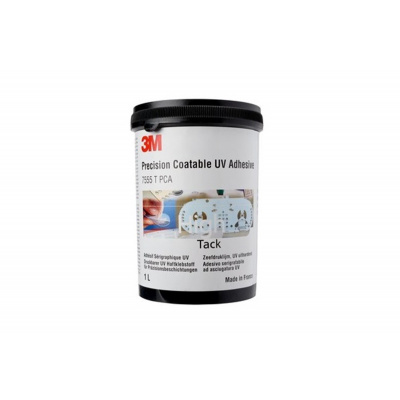 3M 7555 T PCA Лепило, активирано от ултравиолетово излъчване, 1 литър