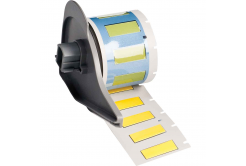 Brady M7-250-1-342-YL / 174579, PermaSleeve маркерни ръкави за кабели, 25.78 mm x 11.15 mm