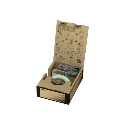 Epson LabelWorks BR-PT18YB-E C53S665002 18мм x 45м, черно копиране / жълт фон, оригинален лента