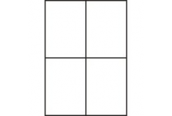 Самозалепващи етикети 105 x 148 mm, 4 етикети, A4, 100 листа