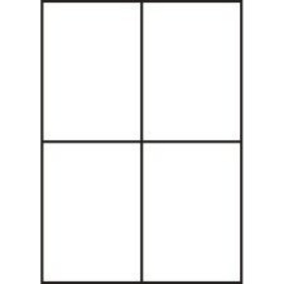 Самозалепващи етикети 105 x 148 mm, 4 етикети, A4, 100 листа