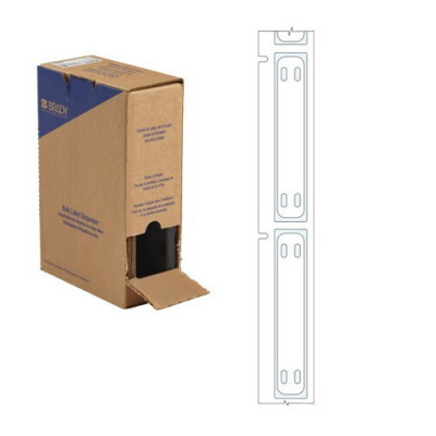 Brady BM-10x60-7643-WT-L / 312195, Bulk BMP71 Heatex Маркери за кабели, 60.00 mm x 10.00 mm