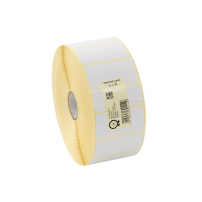 Brother LDE1E026051127P, 51мм x 26мм, оригинален бял хартиени етикети