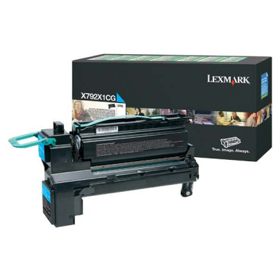 Lexmark X792X1CG лазурен (cyan) оригинален тонер