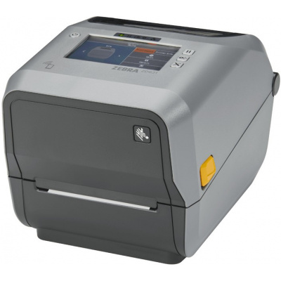 Zebra ZD621t ZD6A143-32EL02EZ TT, 12 точки/мм (300 dpi), принтер за етикети, RTC, USB, USB Host, RS232, BT, Ethernet, Wi-Fi, фреза, сив (Наследник GC420t)
