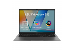 ASUS Vivobook S16/M3607KA-OLED056WZ/AI5-330/16"/WUXGA/32GB/512GB/AMD int/W11H/Сив/2R