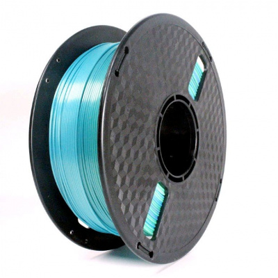 Gembird 3DP-PLA-SK-01-BG, 3D филамент, PLA Silk, 1,75mm, 1000g, Син/Зелен (Blue/Green)