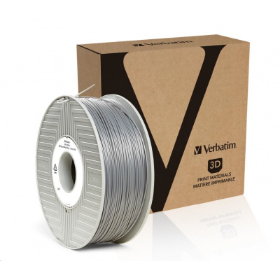 Verbatim 55032 3D филамент, ABS, 1,75mm, 1000g, 404m, Сребрист (Silver/Metal grey)