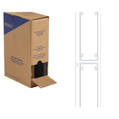 Brady BM-25x75-7643-WT-L / 312199, Bulk BMP71 Heatex Маркери за кабели, 75.00 mm x 25.00 mm