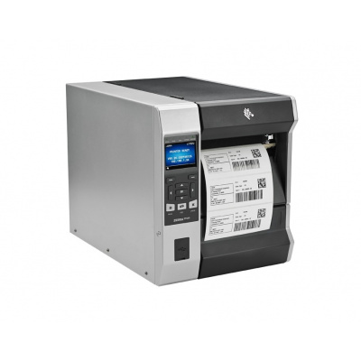 Zebra ZT620 ZT62063-T2E0200Z, принтер за етикети, 12 точки/мм (300 dpi), Пренавиване, дисплей (цвят), RTC, ZPL, ZPLII, USB, RS-232, BT, Ethernet