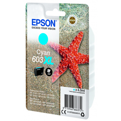Epson 603XL C13T03A24010 циан (cyan) оригинална касета