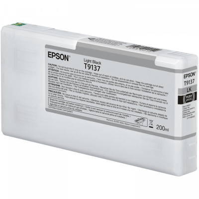Epson T9137 светло черен (light black) оригинална касета