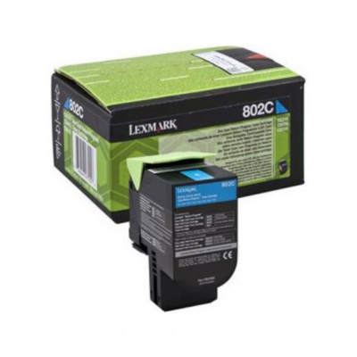 Lexmark 80C20CE лазурен (cyan) оригинален тонер