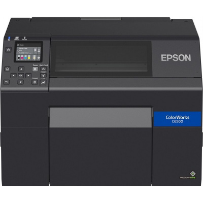 Epson ColorWorks C6500Ae (mk) C31CH77102MK, цвят принтер за етикети, фреза, дисплей, USB, Ethernet, черен
