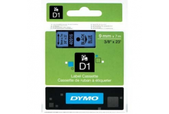 Dymo D1 40916, S0720710, 9mm x 7m черен печат / син фон, оригинална лента