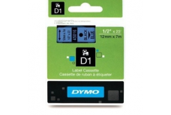 Dymo D1 45016, S0720560, 12mm x 7m черен печат / син фон, оригинална лента