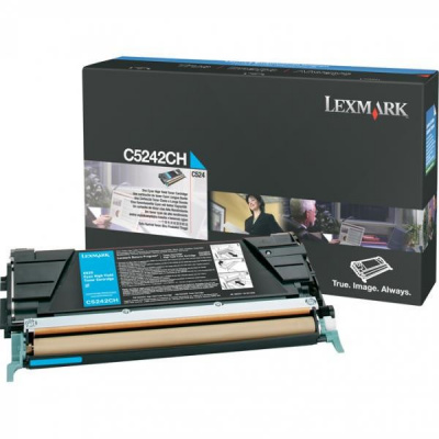 Lexmark C5242CH лазурен (cyan) оригинален тонер