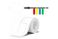 Niimbot 1EA01174501, 25x76mm, 200 бр, бял самозалепващи се етикети за кабели