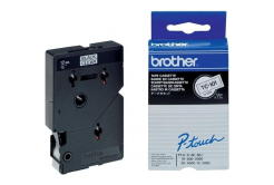 Brother TC-101, 12mm x 7,7m, черен печат / прозрачен субстрат, оригинална лента