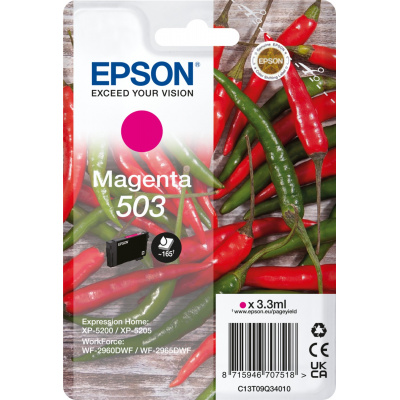 Epson 503 T09Q340 C13T09Q34010 магента (magenta) оригинална касета