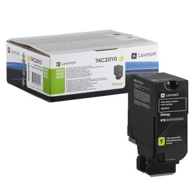 Lexmark 74C20Y0 жълт (yellow) оригинален тонер