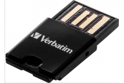 VERBATIM Tablet microSDHC C10/U1 with USB reader 16GB (R:45MB/s, W:10MB/s)