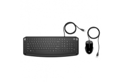 HP HP 200 Sada klávesnice drátová (USB) CZ, černá s optickou myší, klasická