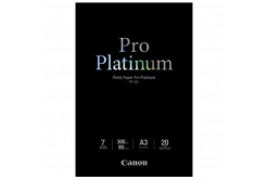 Canon Photo Paper Pro Platinum PT-101 2768B017, 300 г/м2, A3, 20 бр., лъскав, мастиленоструен, бял, фотографска хартия