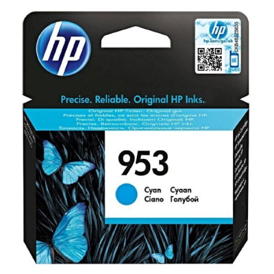HP  953 F6U12AE, циан (cyan), оригинална касета