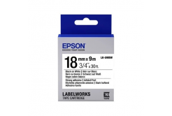 Epson LabelWorks LK-5WBW C53S655012 18мм x 9м, черно копиране / бял фон, силно лепищ, оригинален лента