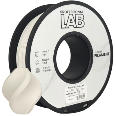 Professional Lab FG-P38-E1, 3D нишка, PLA, 1,75mm, 1000g, Бял (Топло бяло)