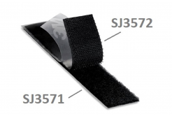 3M Hook & Loop SJ3571, черно, примки, 25 мм x 45,7 м