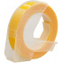 Dymo Omega, 9mm x 3m, бял печат / жълт фон, съвместима лента