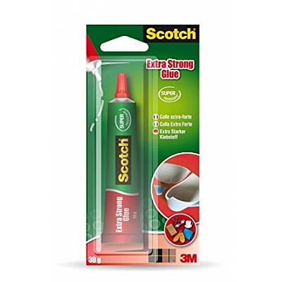 3M Scotch Изключително силно прозрачно лепило (3030C12), туба 30 мл