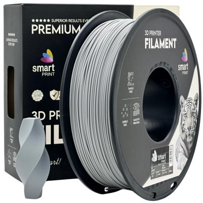 Smart Print FG-S56-E1, 3D филамент, PLA+, 1,75mm, 1000g, Сив (Grey)