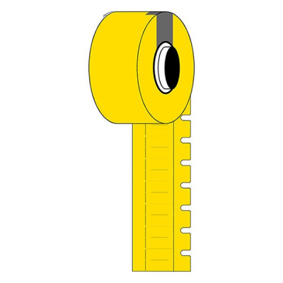 Brady M6-10x4.2-7597-YL / 312051, DuraSleeve вложки за маркиране на кабели, 10.00 mm x 4.20 mm