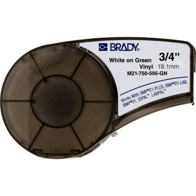 Brady M21-750-595-GN / 142808, винилова лента, 19.05 mm x 6.40 m