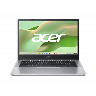 Acer NX.KNCEC.004 Chromebook 314/CB314-4HT-C2FL/N100/14"/FHD/T/8GB/128GB/Intel int/Chrome/Сребрист/2R