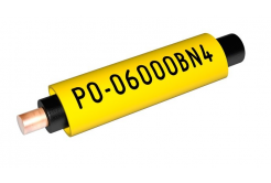Partex PO-07000SN4, жълто, опаковка 3,5м, (3,8-4,7мм), PVC ръкав за писане с памет на формата, PO овал
