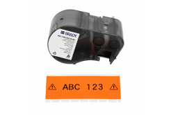 Brady M5C-1500-595-OR-BK / 170942, 38.10 mm x 7.62 m, Винил, черен печат / оранжев фон