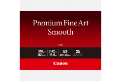Canon Premium Fine Art Smooth 1711C016, 310 г/м2, A2, 25 бр., мат, мастиленоструен, бял, фотографска хартия