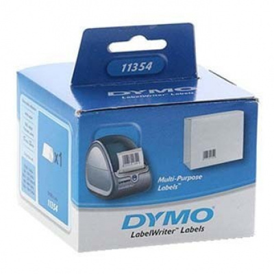 Dymo 11354, S0722540, 32мм x 57мм, бял, 1000 бр, оригинални хартиени етикети