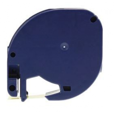 Dymo 91213 LetraTag 12mm x 4m, черен печат / флуоресцентни оранжев фон, съвместима лента