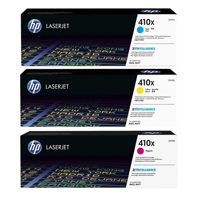 HP 410X, CF252XM лазурен/магента/жълт (cyan/magenta/yellow) оригинален тонер
